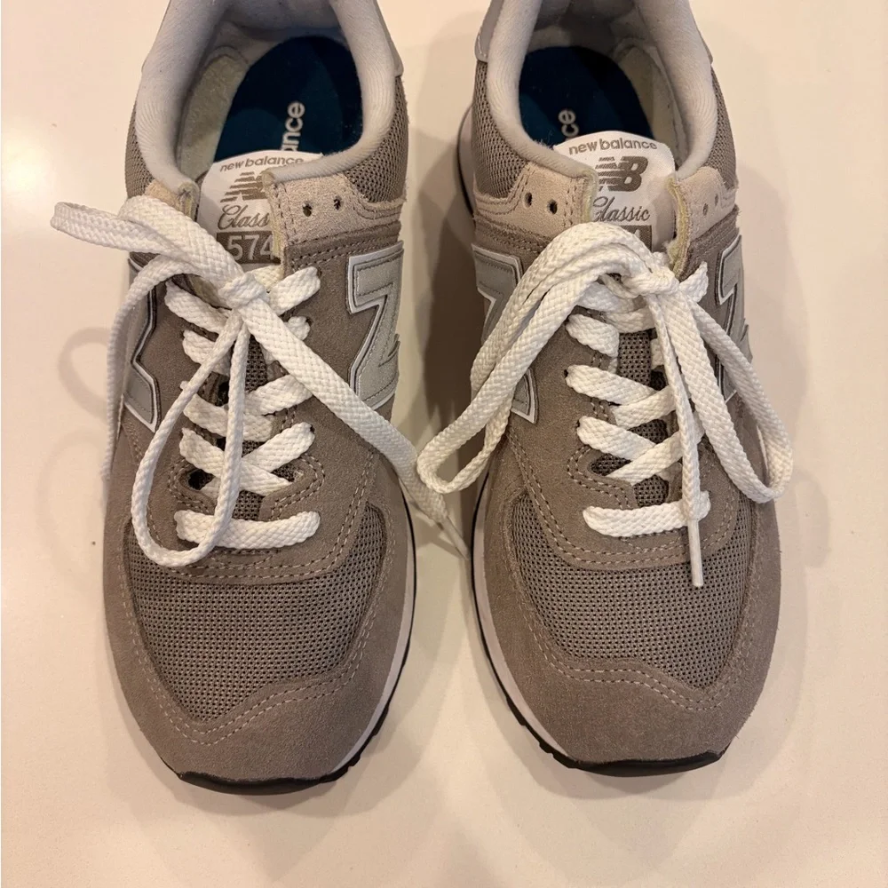 New Balance Gray and White Women’s Sneakers